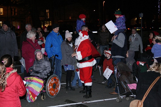 santa in rawdon 2014